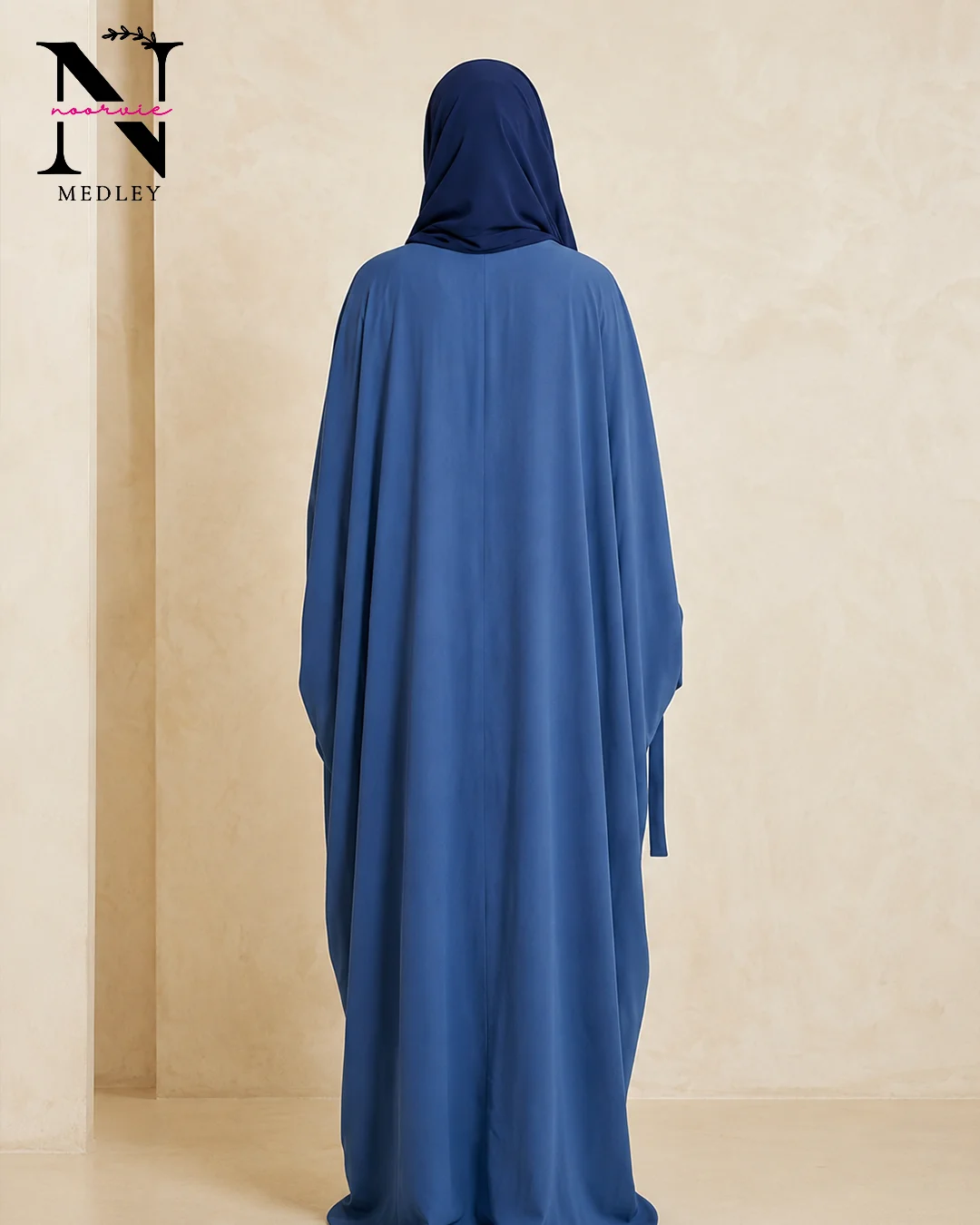 Noor-e-Bowknot Double Abaya - Image 4